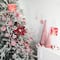 2.5ft. Red & White Striped Candy Cane Swirls and Pom Poms Christmas Garland